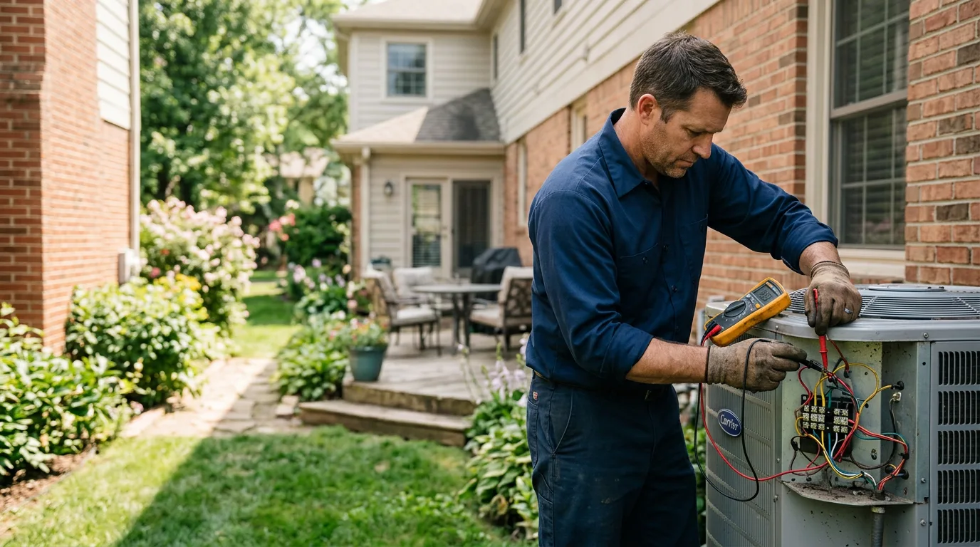 HVAC technician working near South Burlington, VT